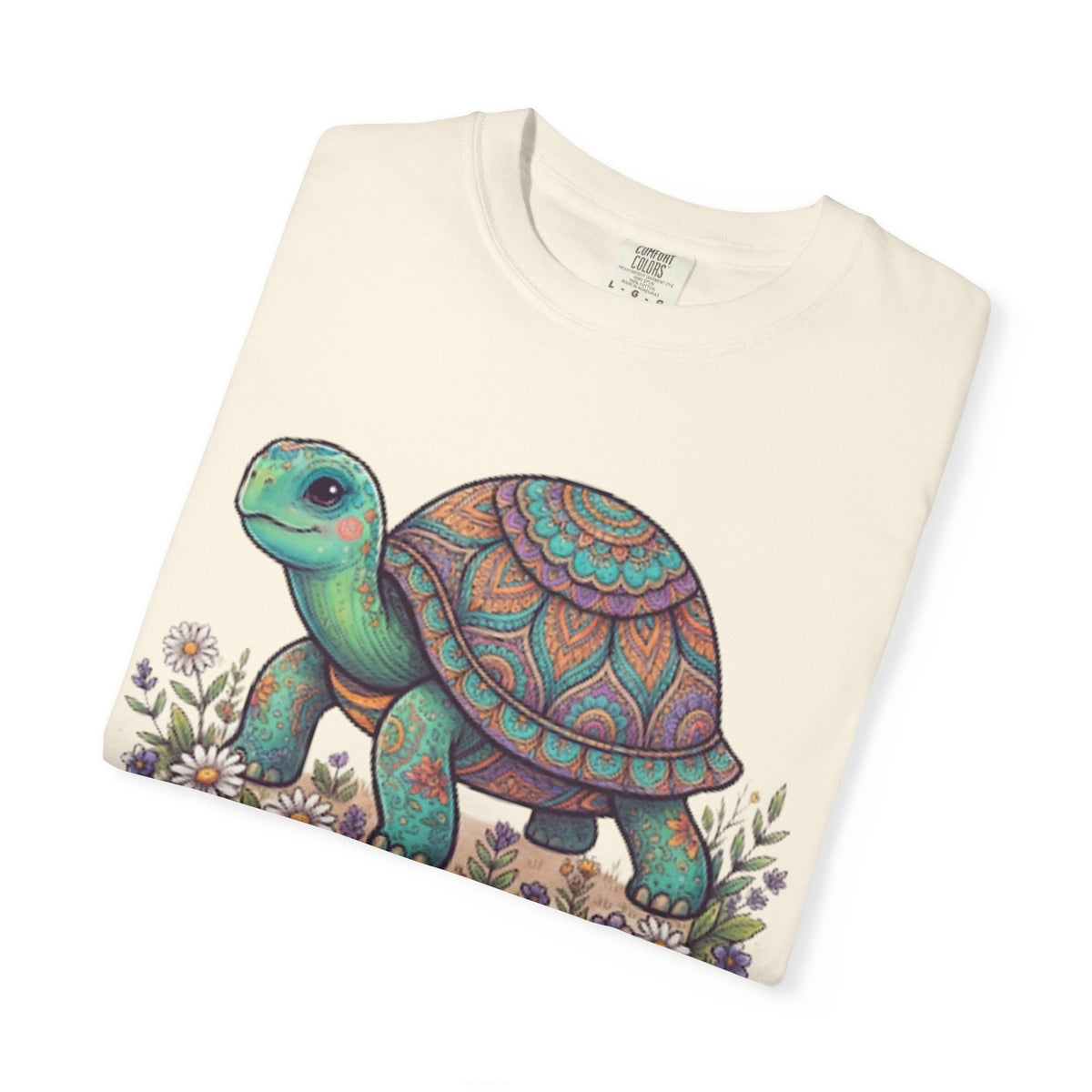 "Hippy Turtle" Unisex Garment-Dyed Tee