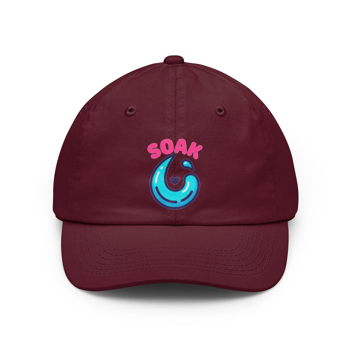 Color: Maroon | Soaking Makes Me Wet Dad Hat — Graphic
