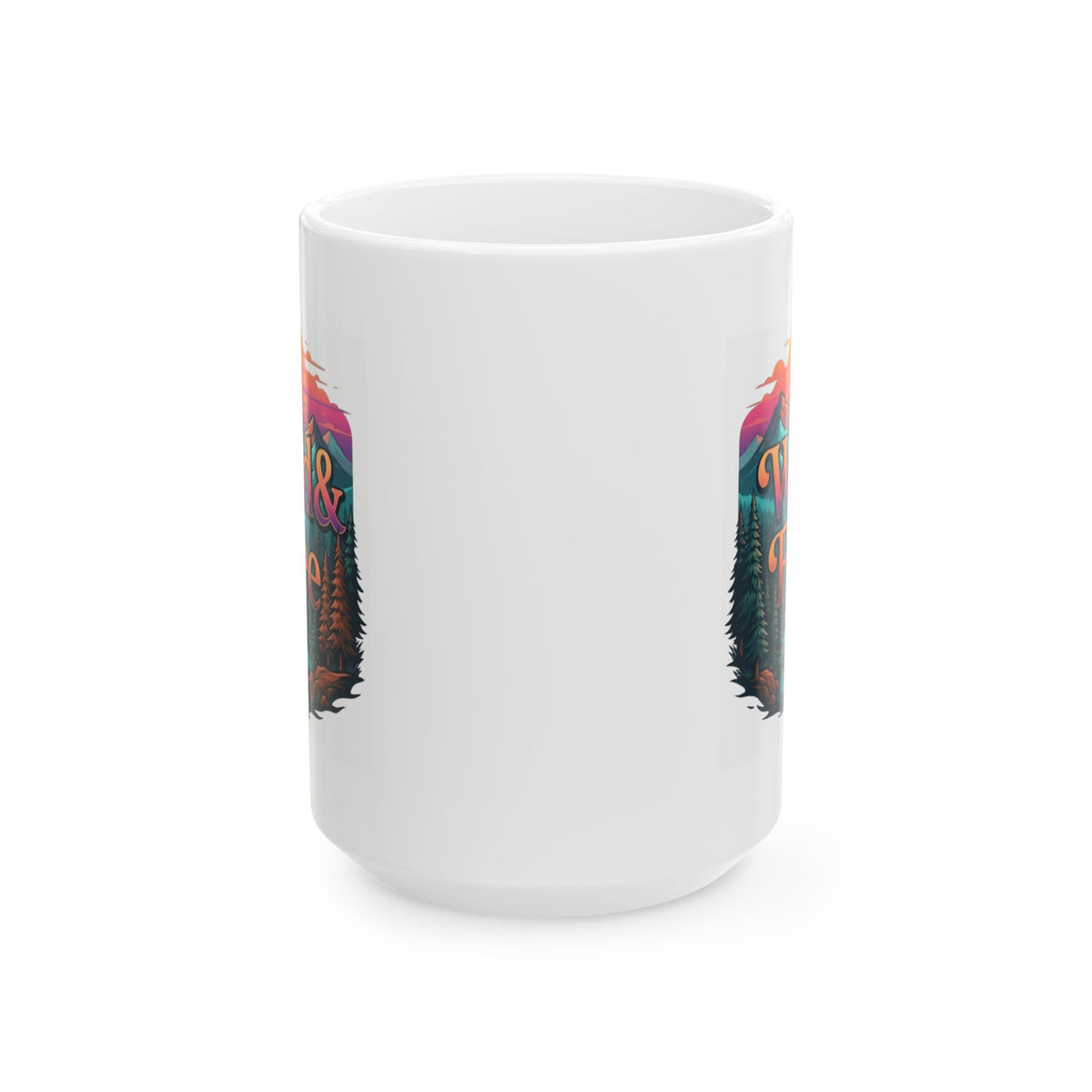 "Wild & Free" White Ceramic Mug