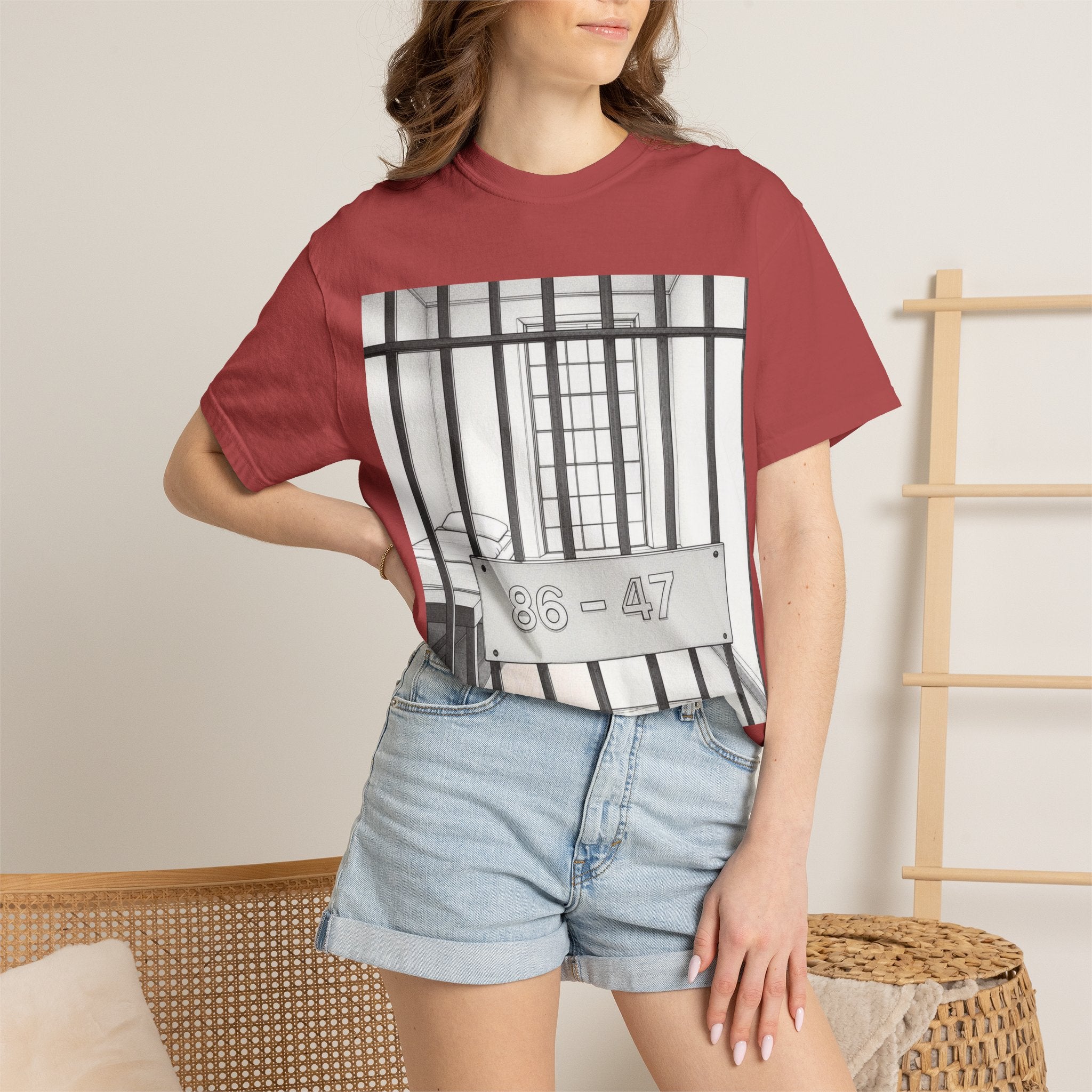 "86-47 Jail Cell" Unisex Garment-Dyed T-shirt