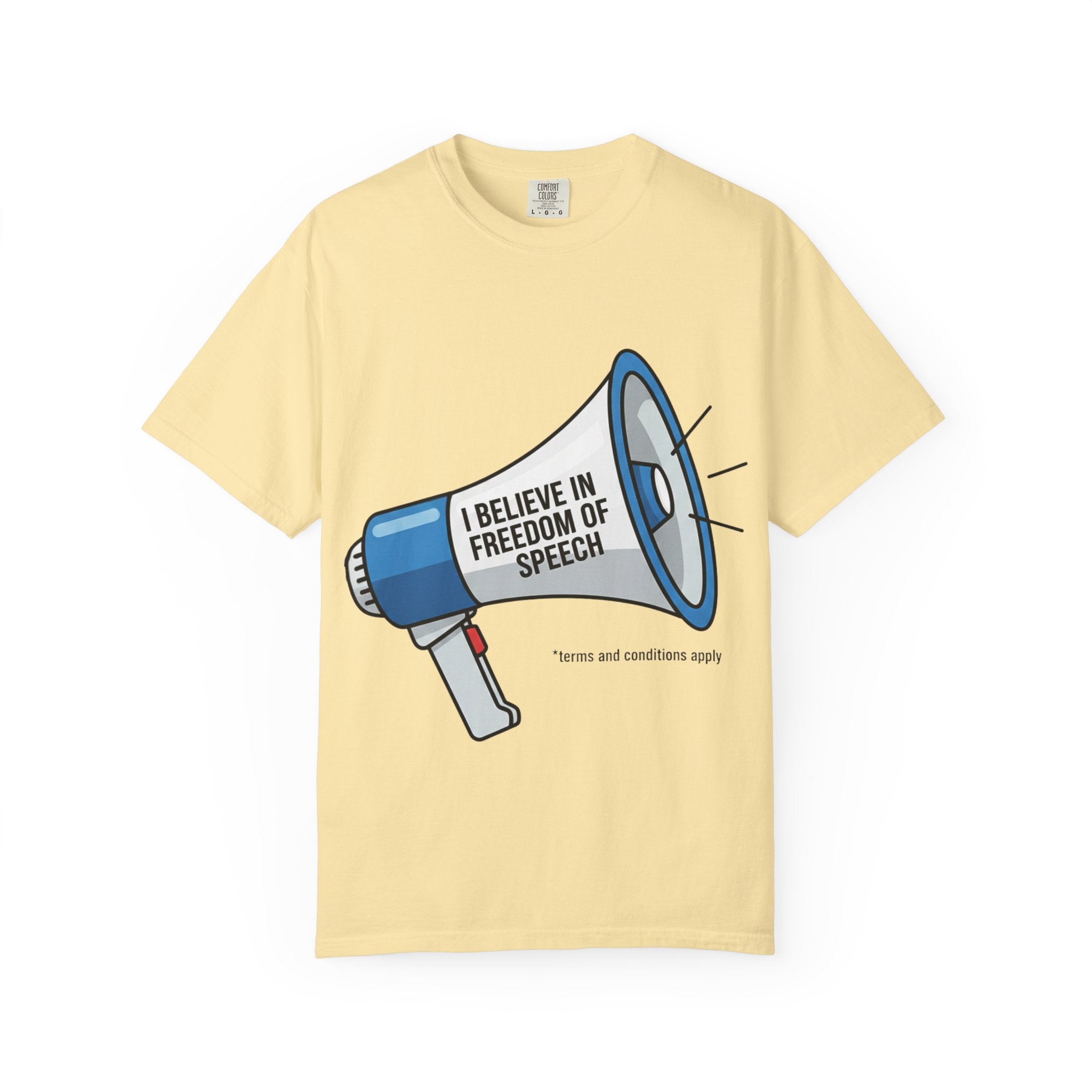 "Freedom of Speech" Unisex Garment-Dyed T-shirt