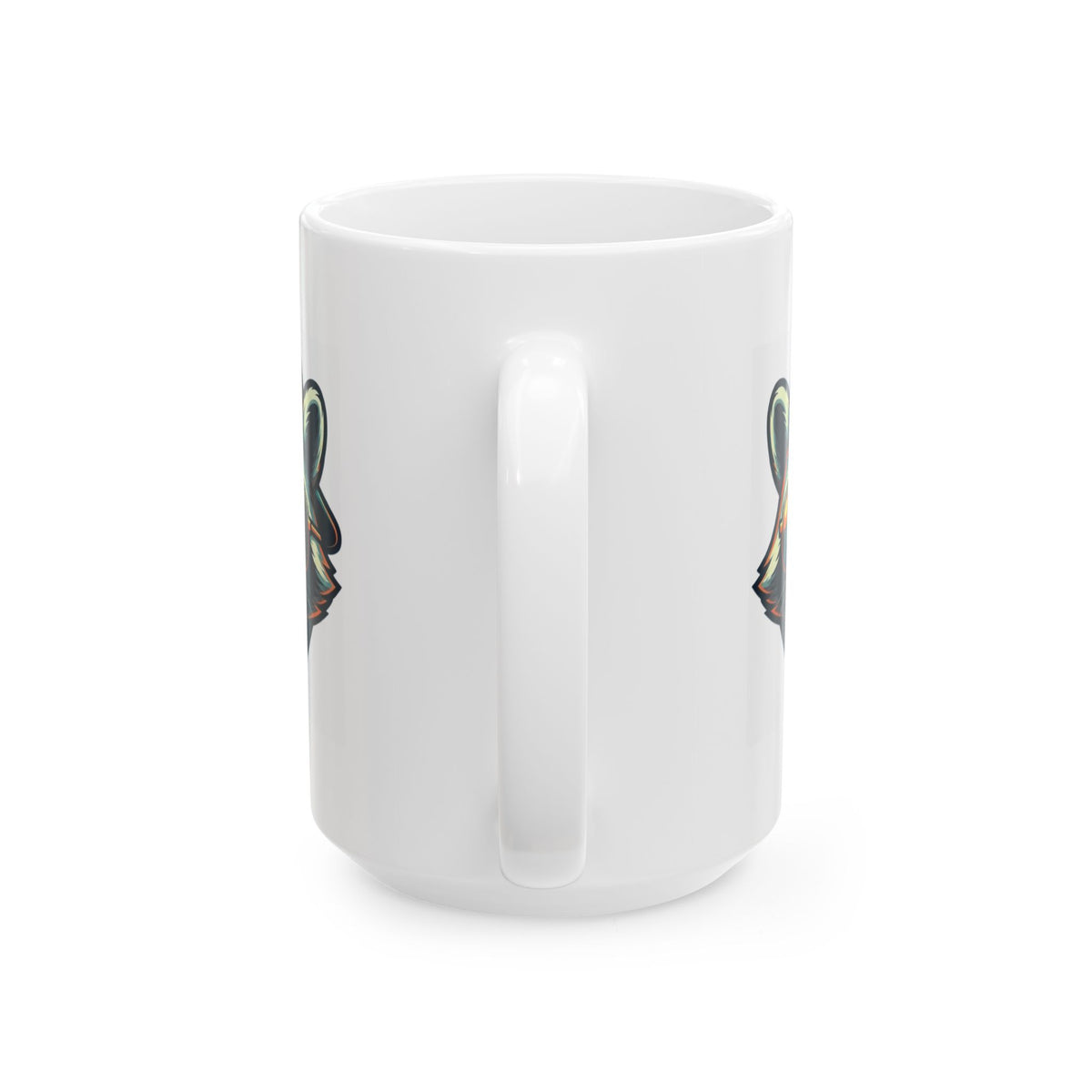 "Raccoon Energy" White Ceramic Mug — Graphic