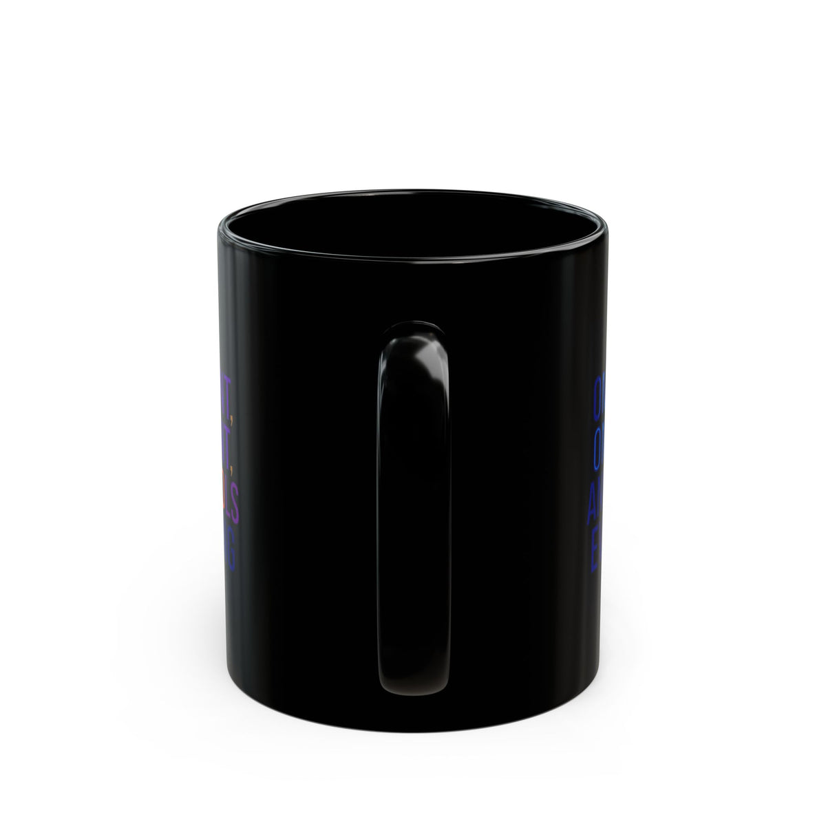 "God Controls Everything" Black Ceramic Mug