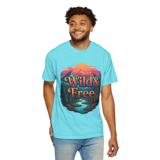 Color: Lagoon Blue | Wild & Free Unisex Garment-Dyed Tee