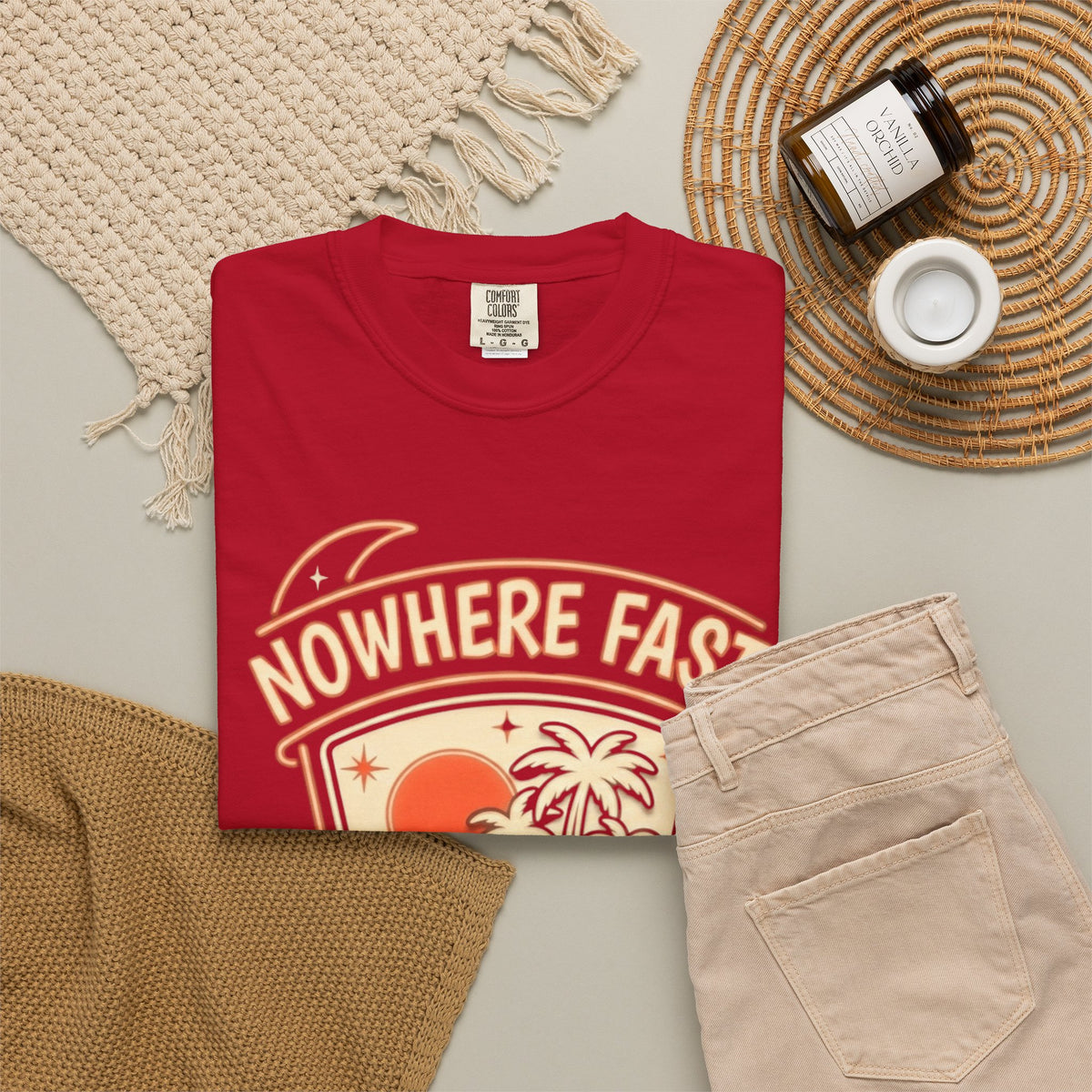 "Nowhere Fast" Unisex Garment-Dyed Tee