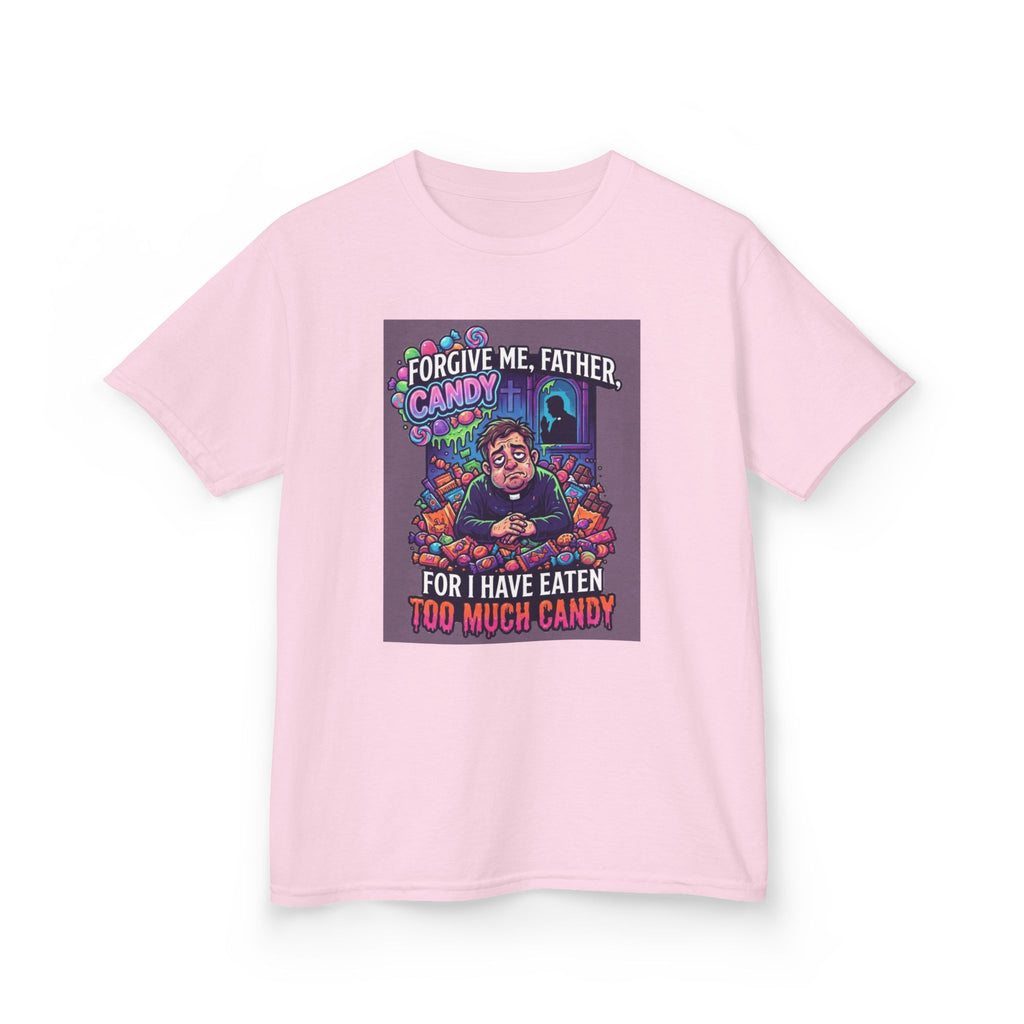 "Forgive Me Father Too Much Candy" Kids Tee