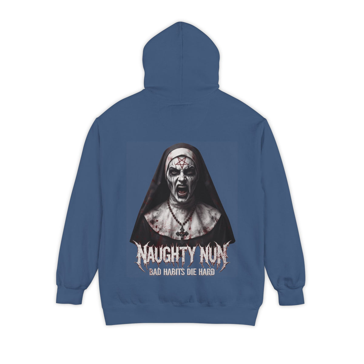 "Naughty Nun" Garment-Dyed Hoodie