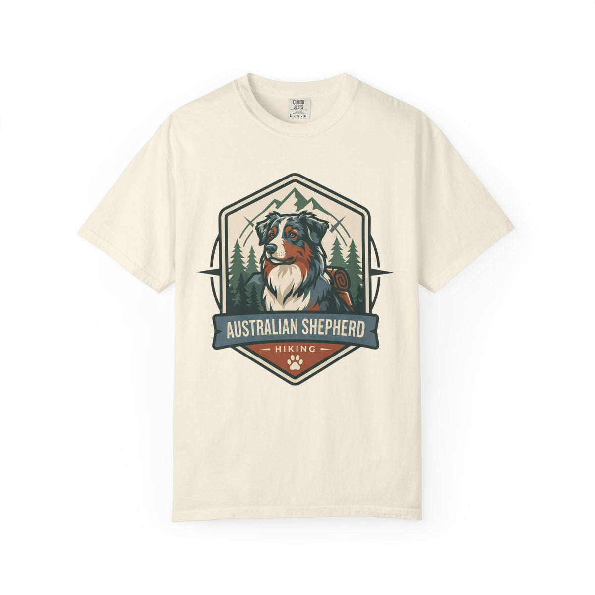 "Australian Sheperd" Unisex Garment-Dyed Tee