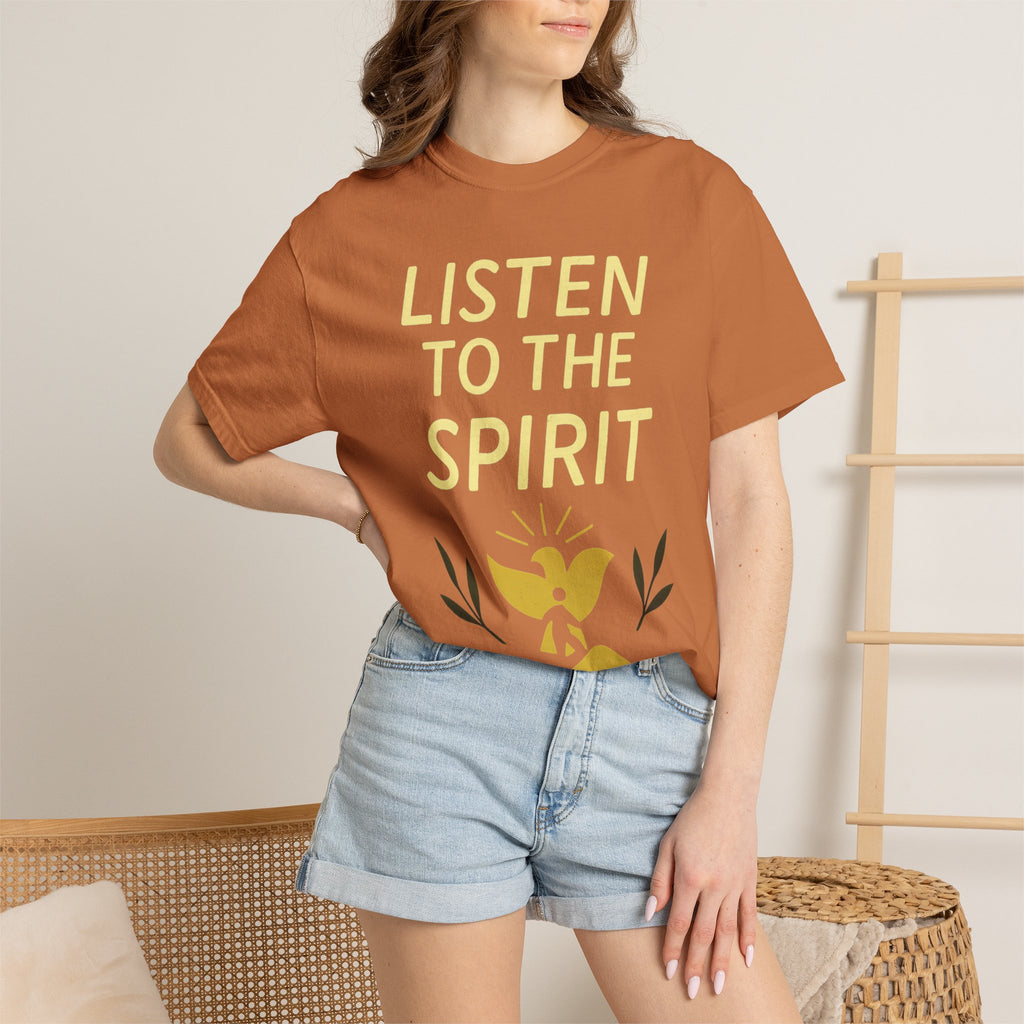 "Listen to the Spirit" Unisex Garment-Dyed T-shirt