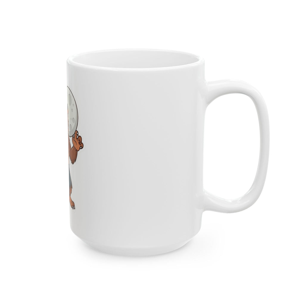 "Werewolf" White Ceramic Mug