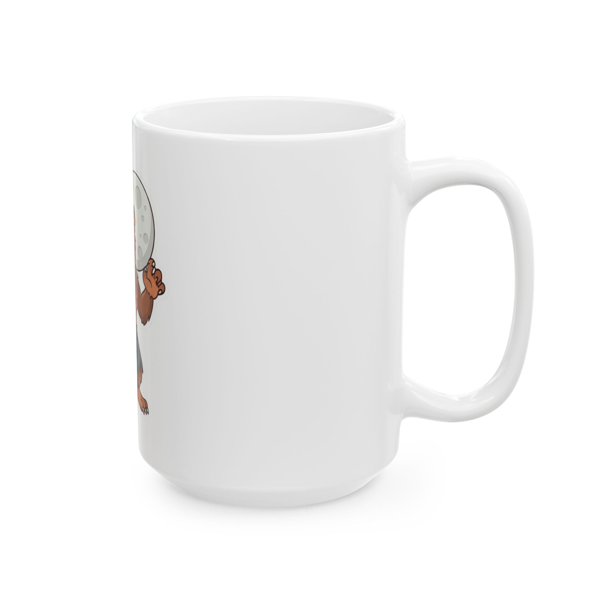 "Werewolf" White Ceramic Mug