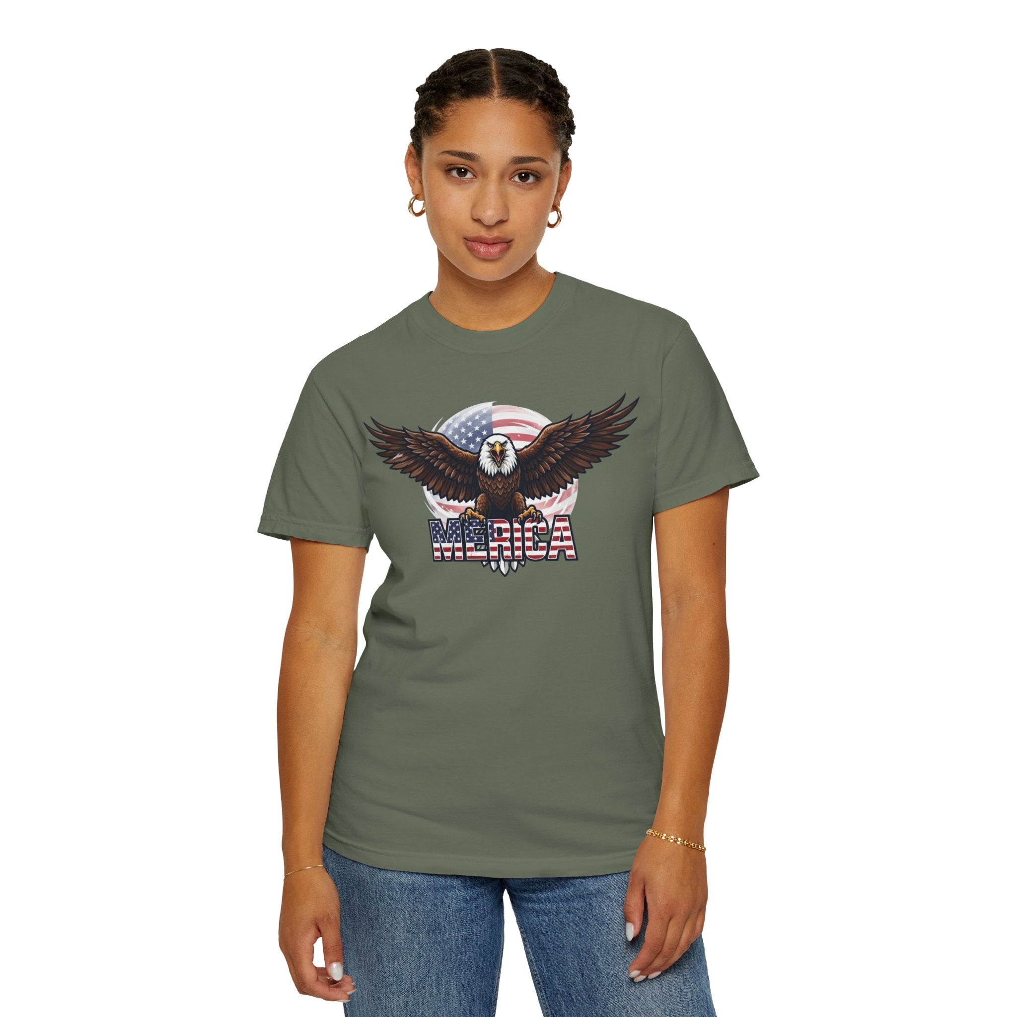 "Merica" Unisex Garment-Dyed Tee