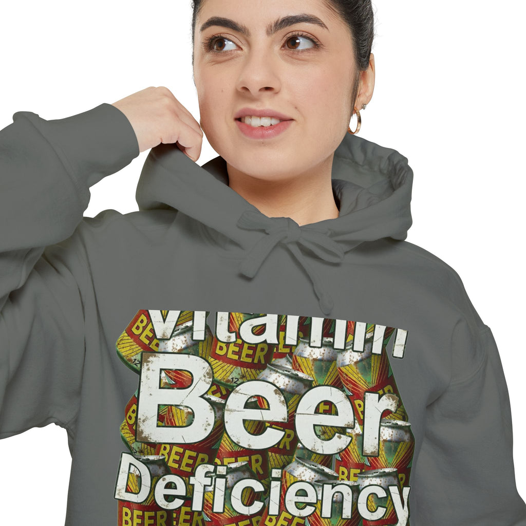 Vitamin Beer: My Daily Dose | Garment-Dyed Hoodie — AttitudeShirts