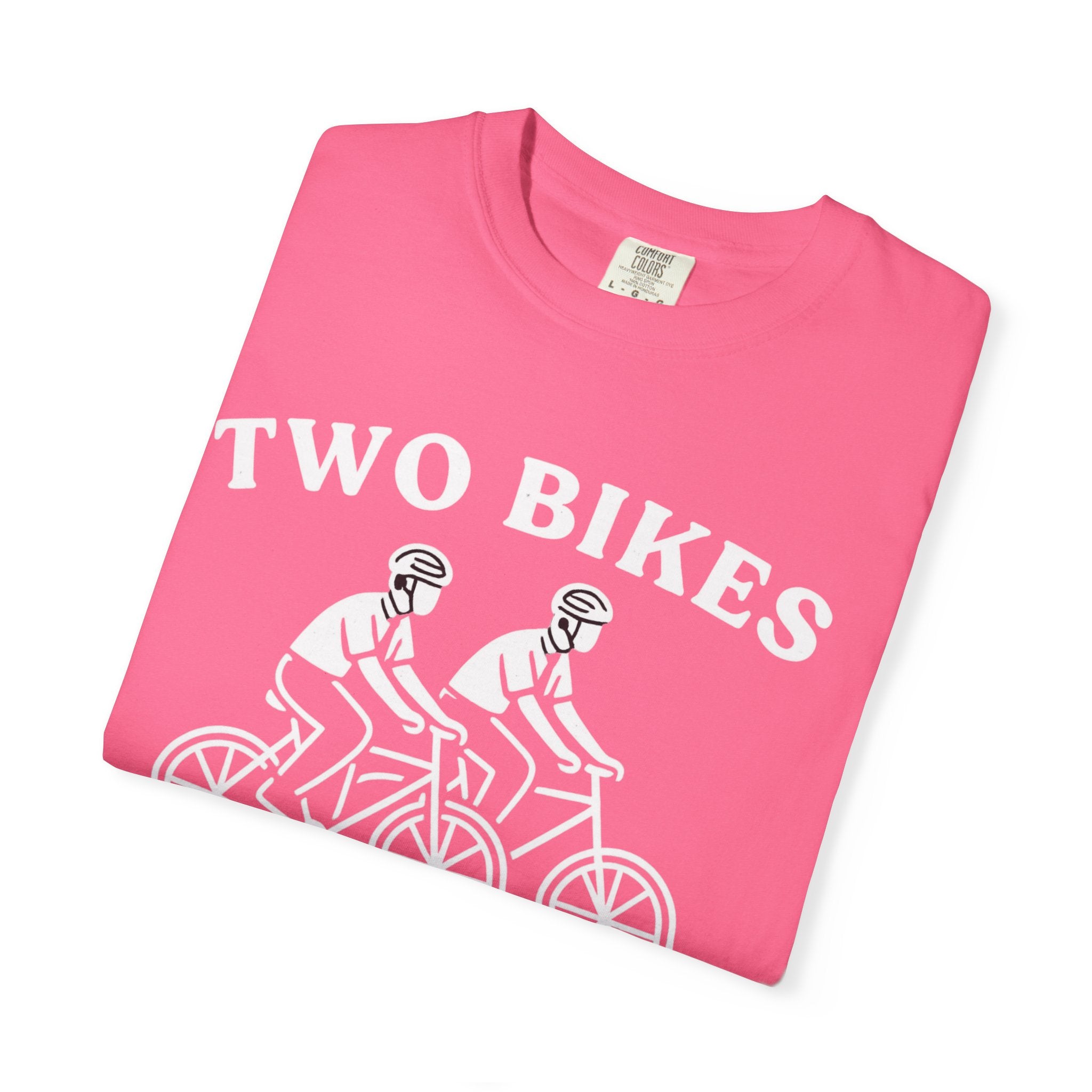 "Two Bikes, One Message" Unisex Garment-Dyed T-shirt