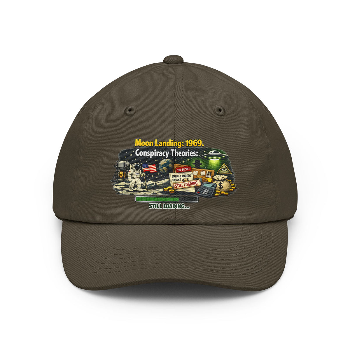 Color: Olive | Moon Conspiracy Dad Hat