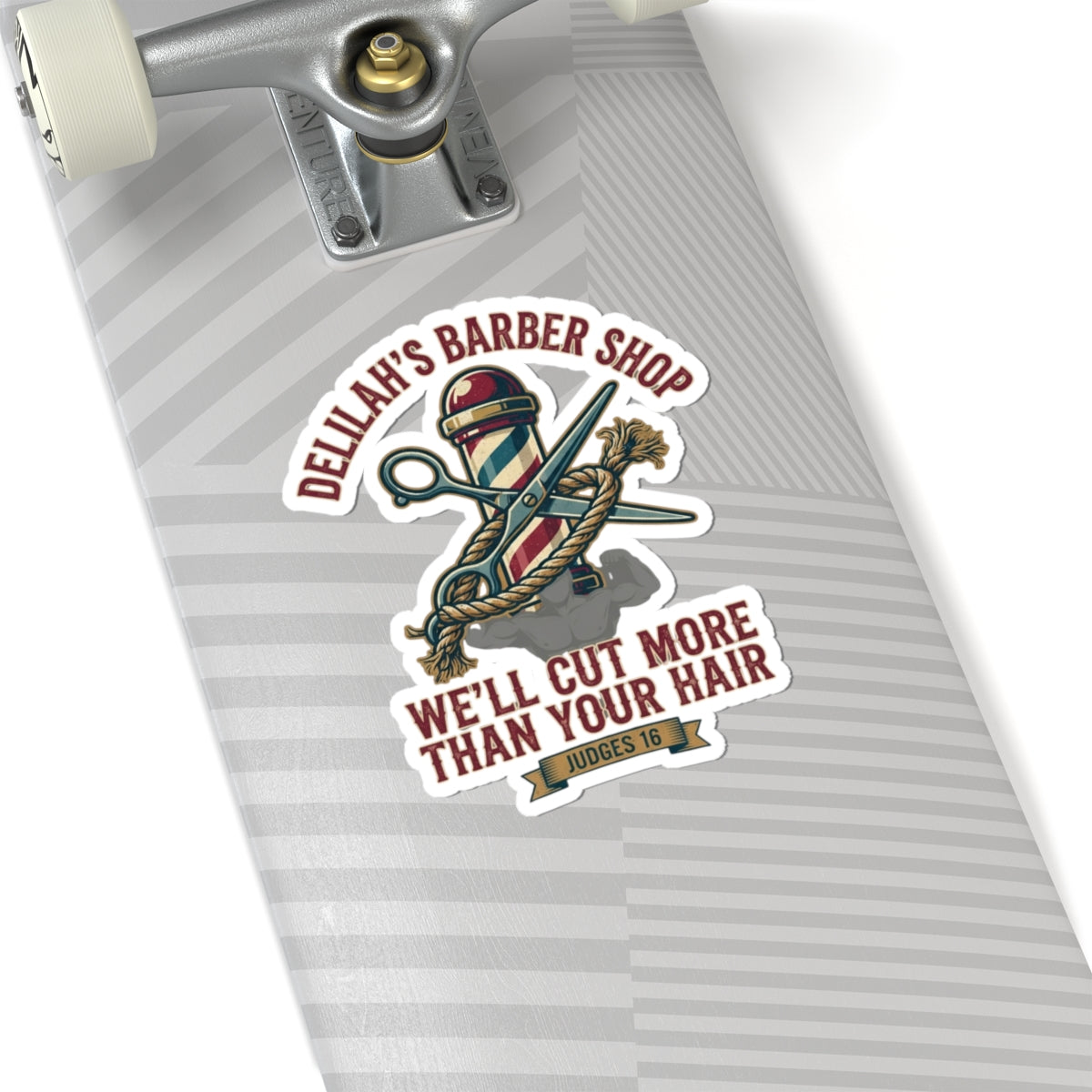 "Good Book Series Delilah's Barber Shop" Sticker — Main