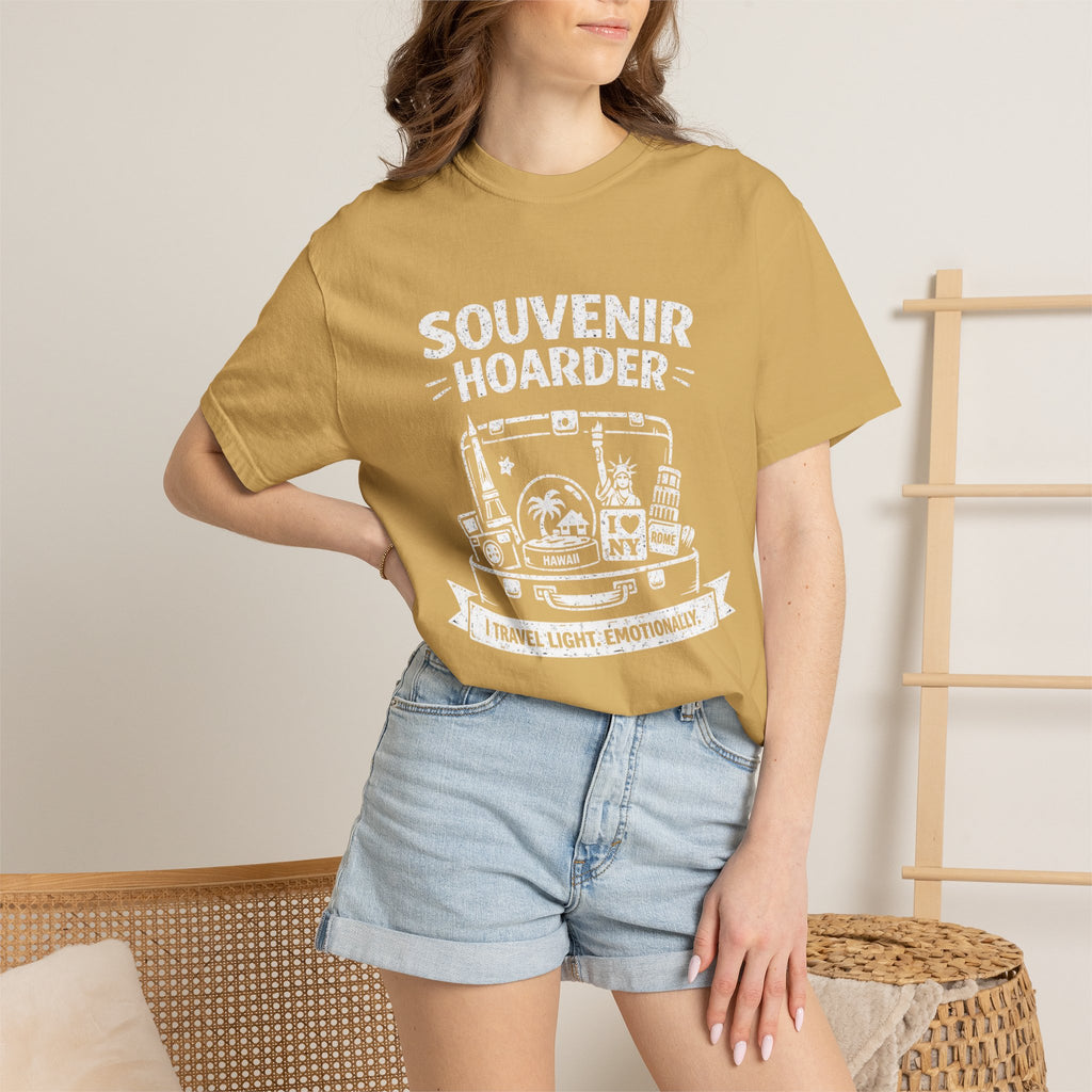 "Souvenir Hoarder" Unisex Garment-Dyed T-shirt