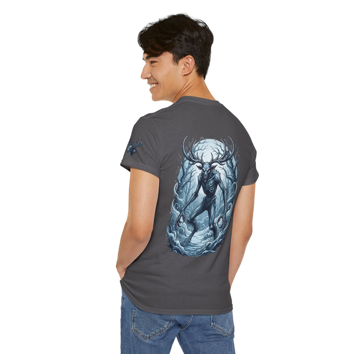 Color: Charcoal | Wendigo (Algonquian Folklore) Premium Graphic Tee