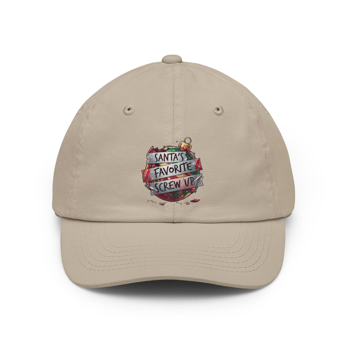 Color: Stone | Santa's Favorite Screw Up Dad Hat — Graphic