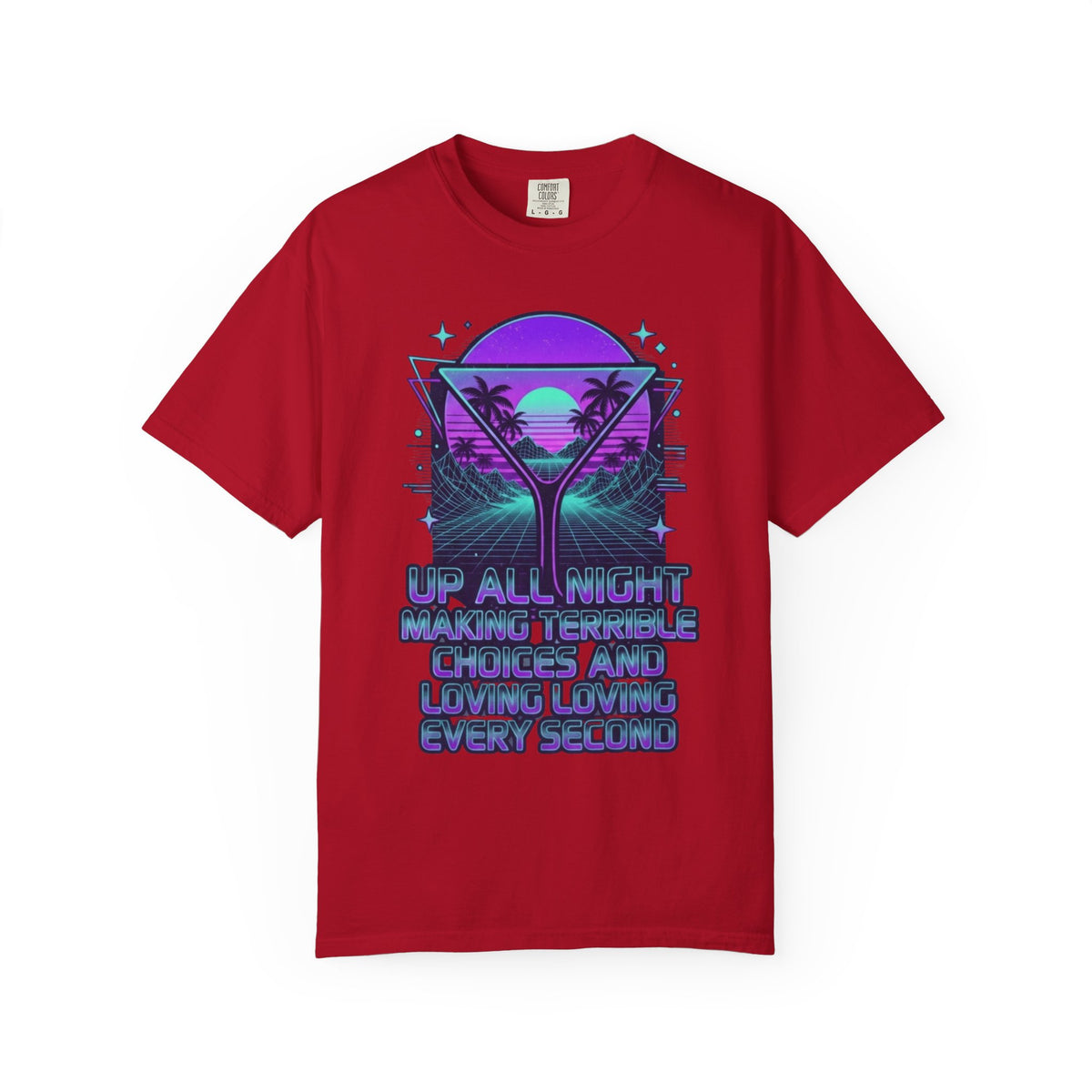 "Up All Night" Unisex Garment-Dyed Tee