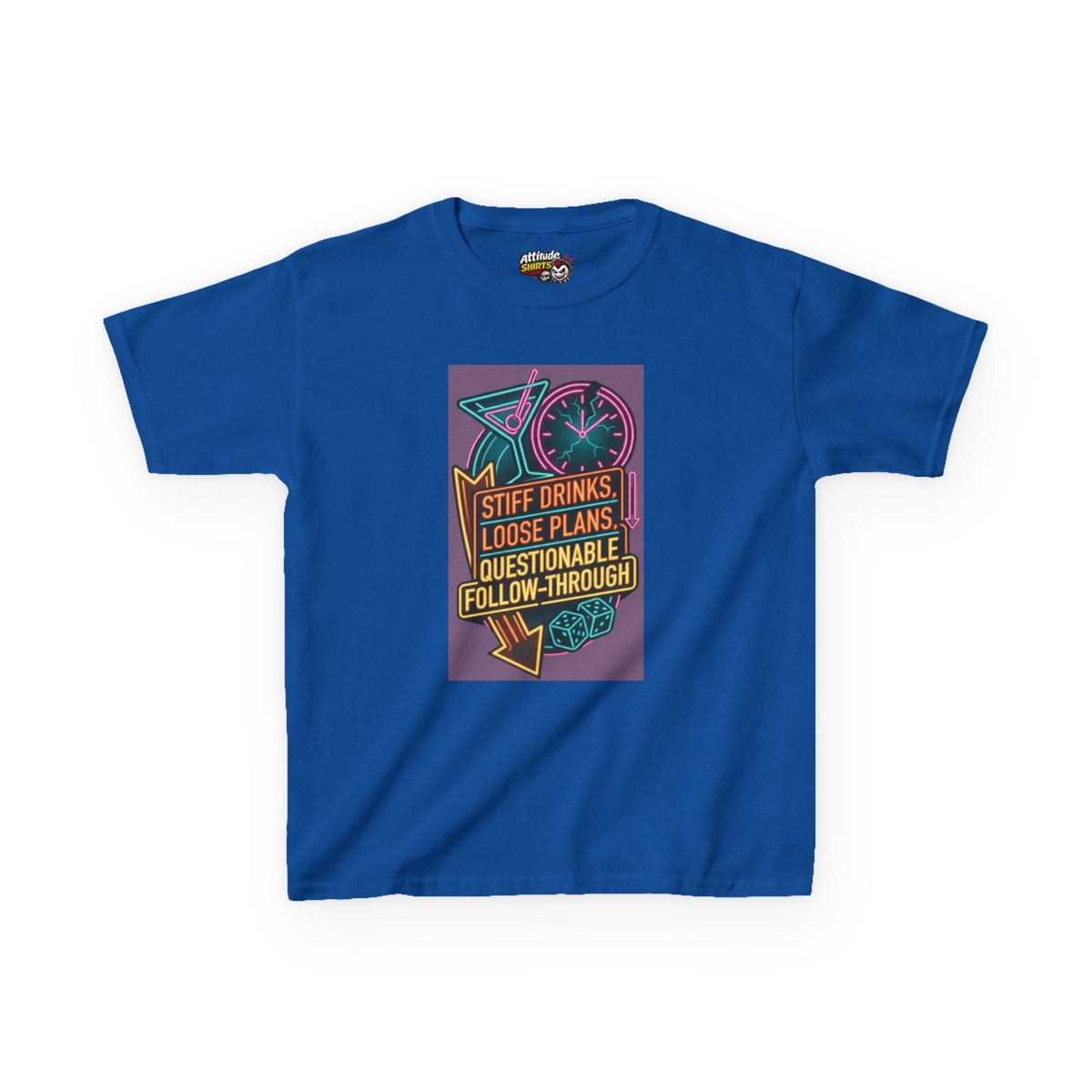 "Stiff Drinks Loose Plans" Kids Tee