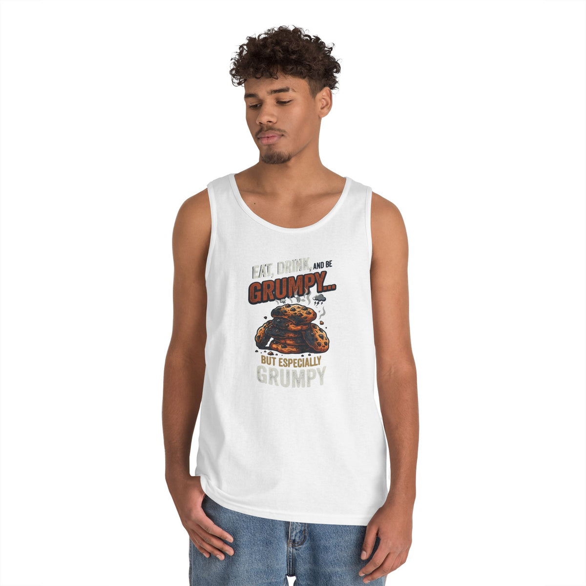 "Eat Drink And Be Grumpy" Tank Top