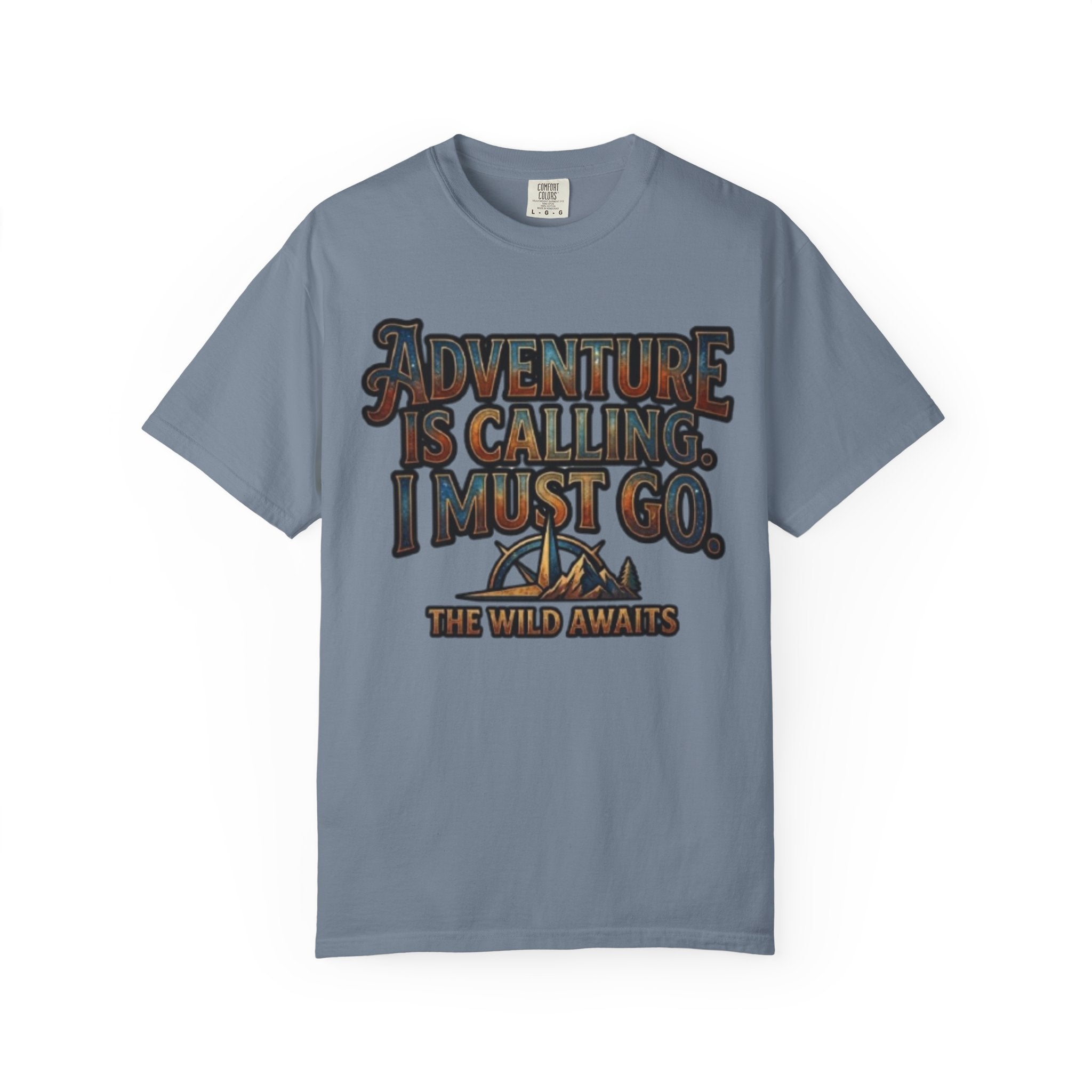 "Adventure is Calling" Unisex Garment-Dyed Tee