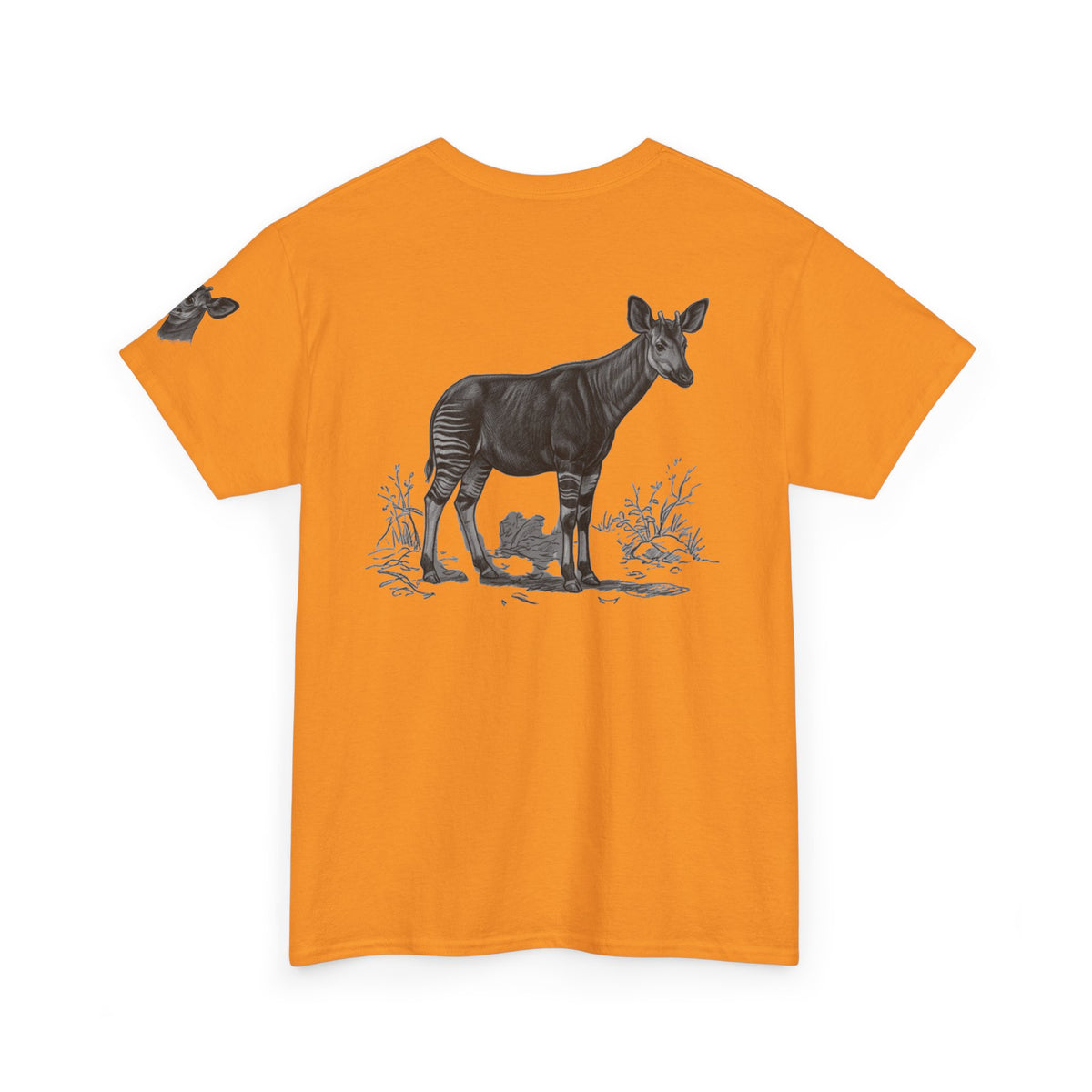 "Pencil Sketch Art Okapi" Premium Graphic Tee