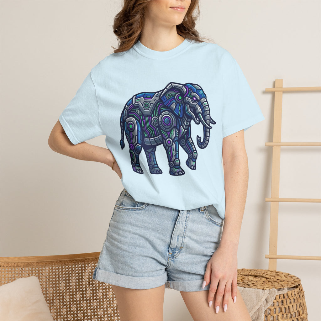 "Cyber Elephant" Unisex Garment-Dyed Tee