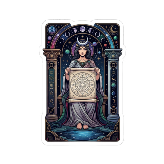 "The Cosmic Tarot (High Priestess)" Sticker — Main
