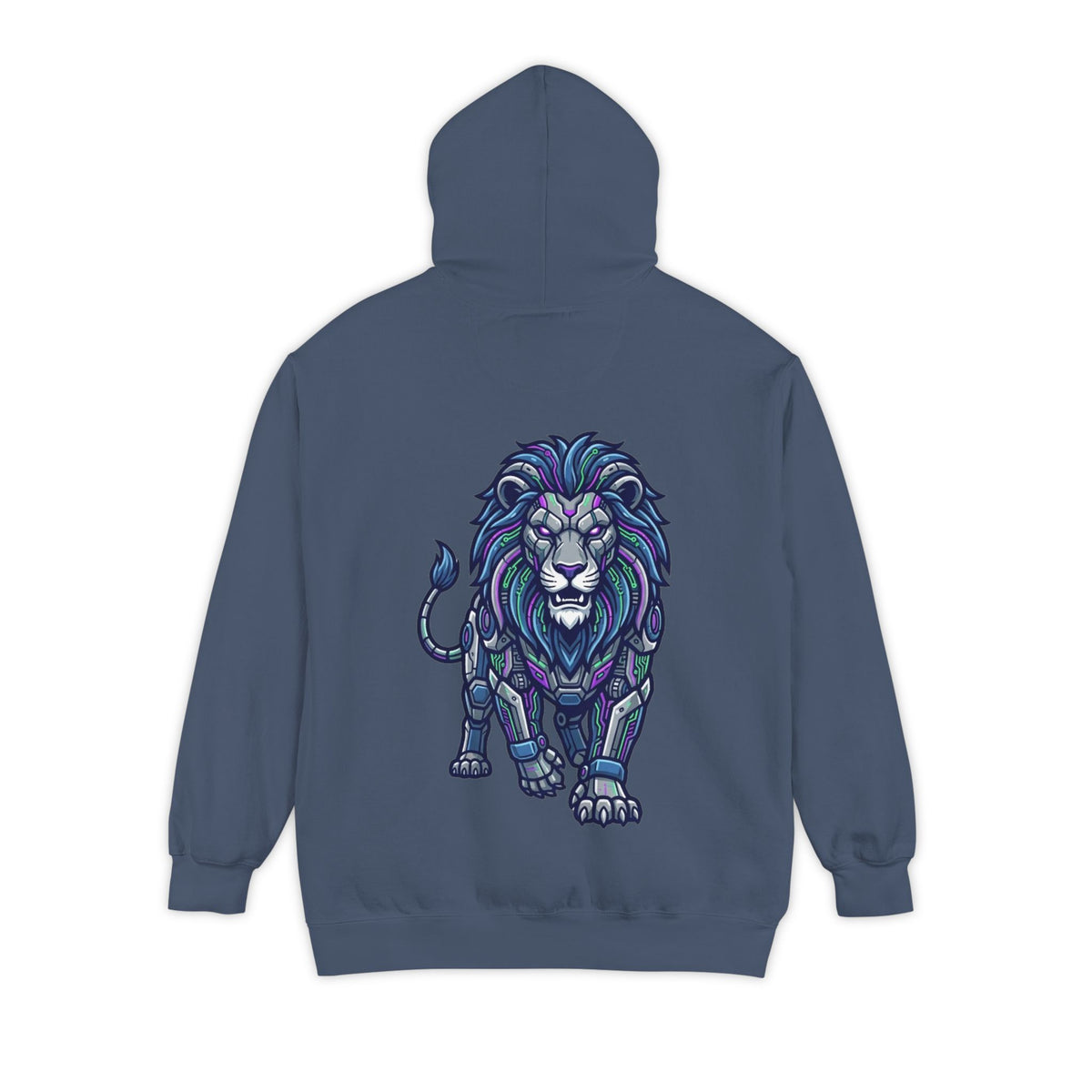 Color: Denim | Cyber Lion Garment-Dyed Hoodie