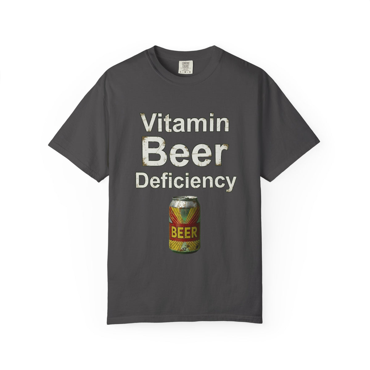 Color: Graphite | Vitamin Beer Unisex Garment-Dyed T-shirt