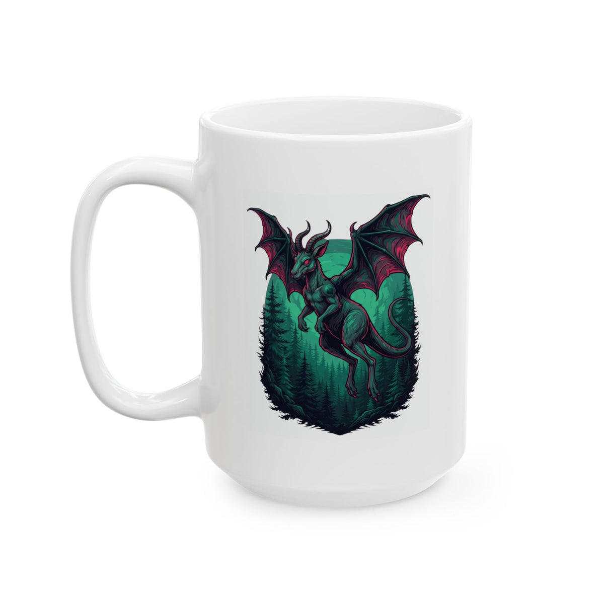 "The Jersey Devil (New Jersey, USA)" White Ceramic Mug