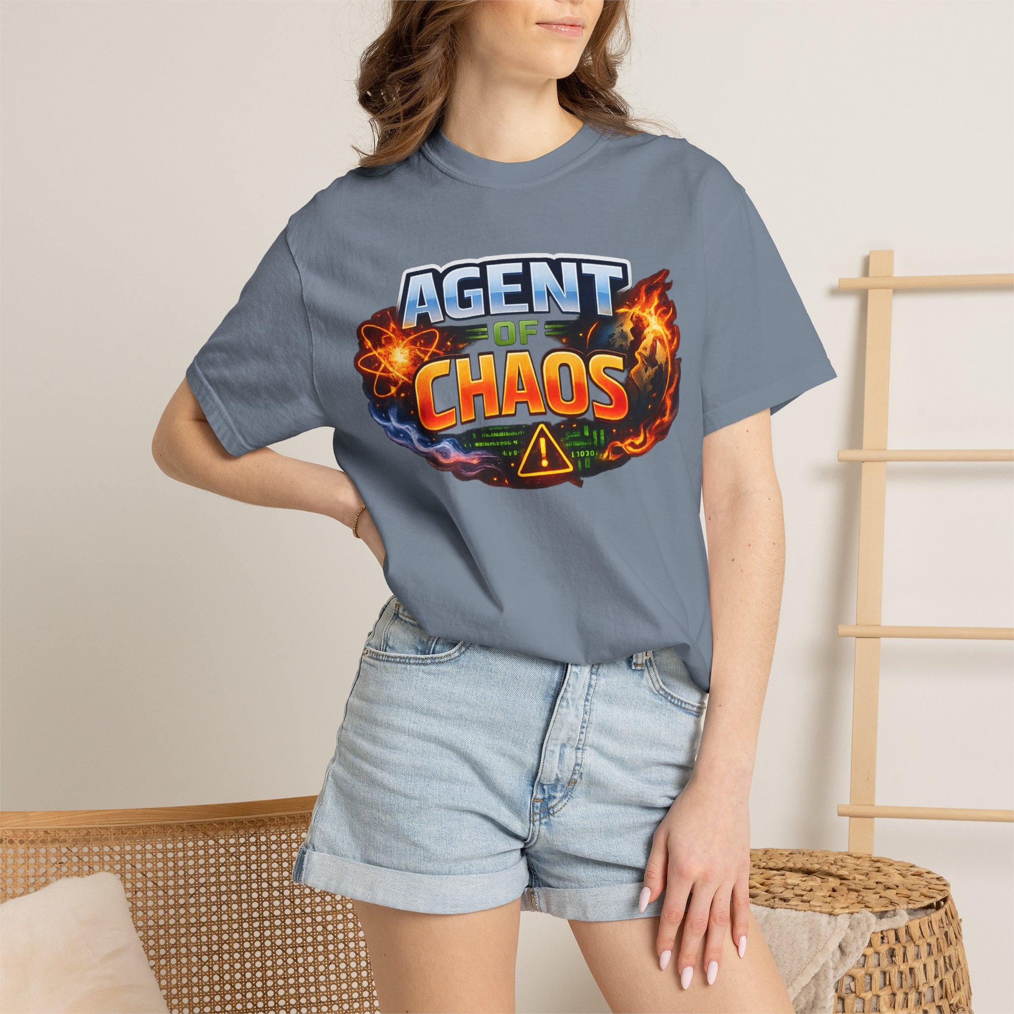 "Agent of Chaos" Unisex Garment-Dyed Tee