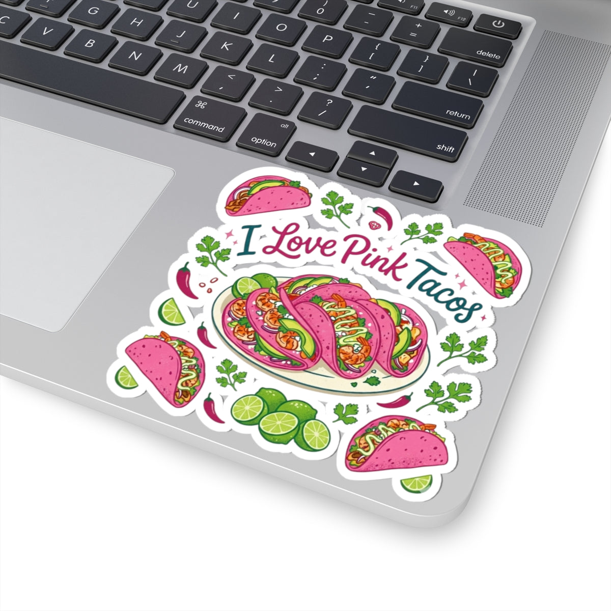 "I Love Pink Tacos" Sticker — Main