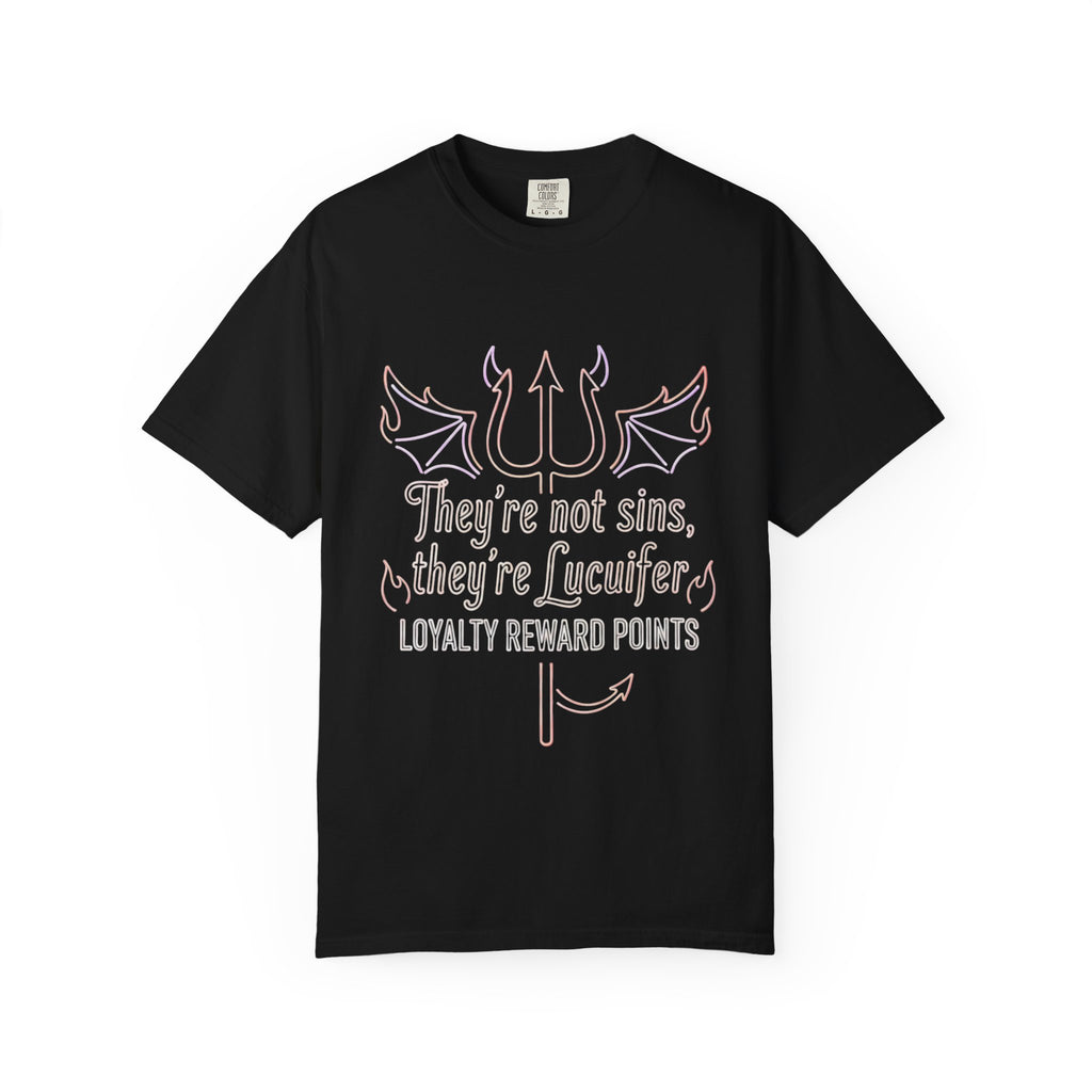 "Infernal Rewards Program" Unisex Garment-Dyed T-shirt