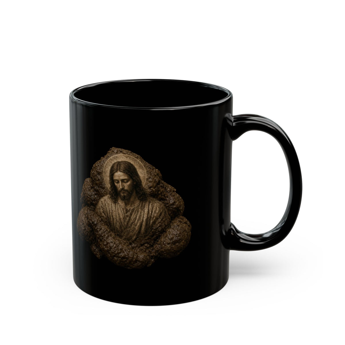 "Good Book Series It's a Sign - Really" Black Ceramic Mug — Graphic