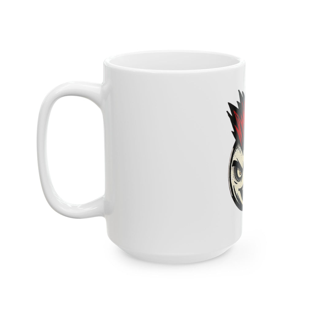 "Hazard" White Ceramic Mug