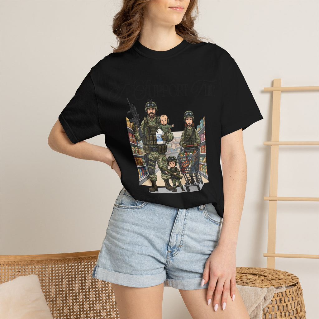 "actical Grocery Run" Unisex Garment-Dyed T-shirt