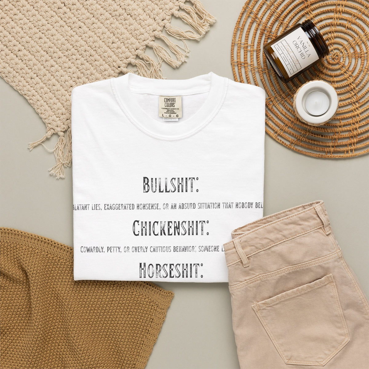 "Types of Shit" Unisex Garment-Dyed Tee