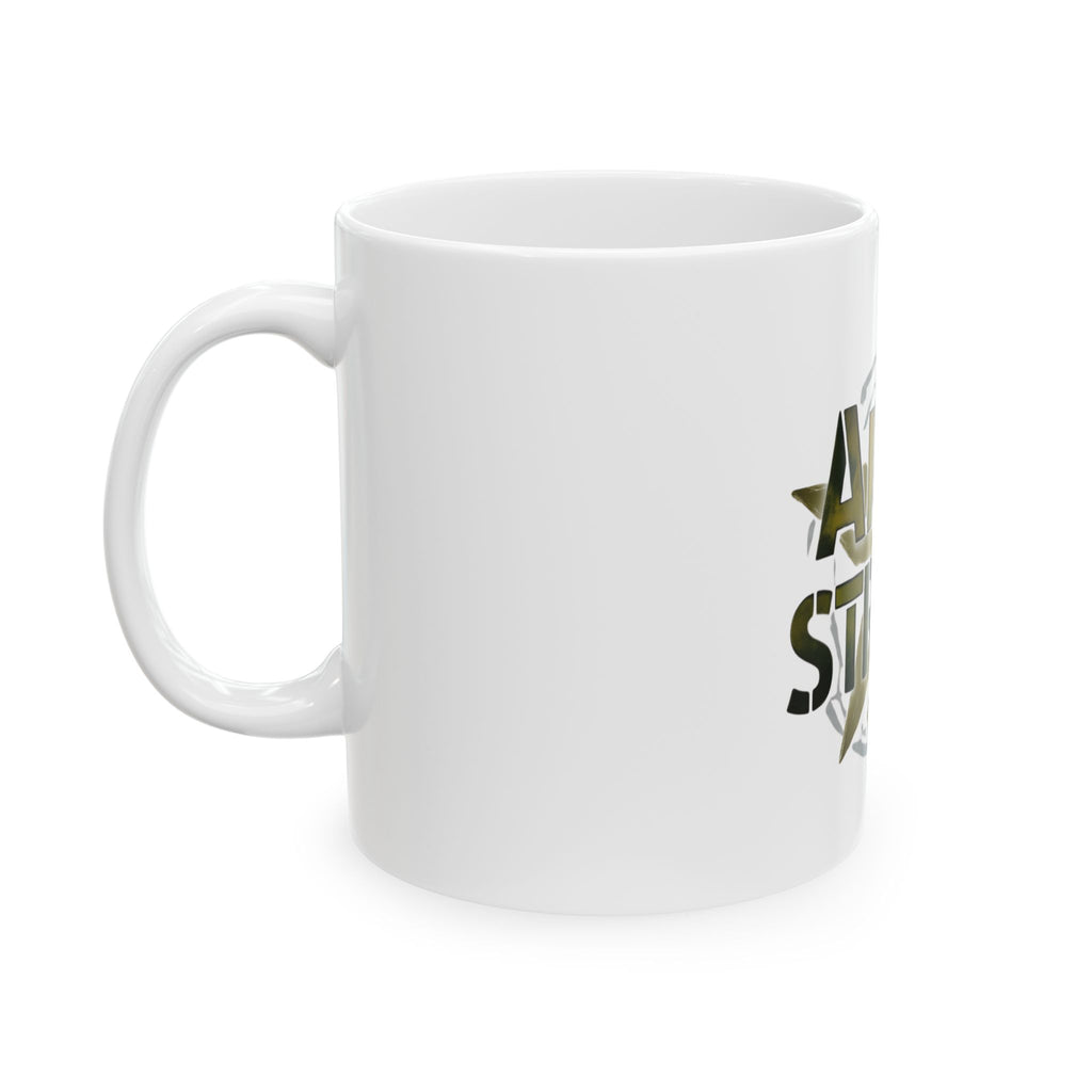 "Army Strong-2" White Ceramic Mug