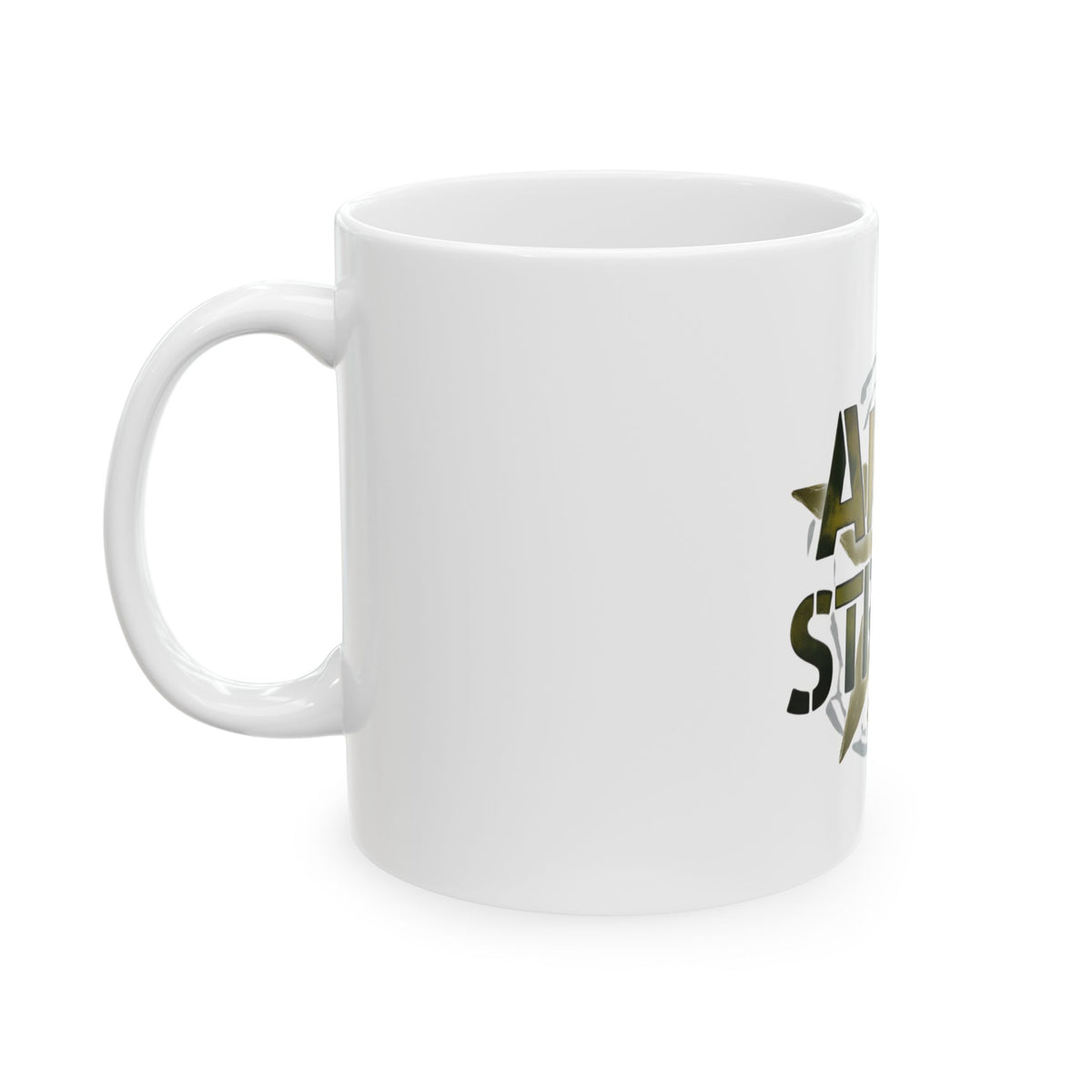 "Army Strong-2" White Ceramic Mug
