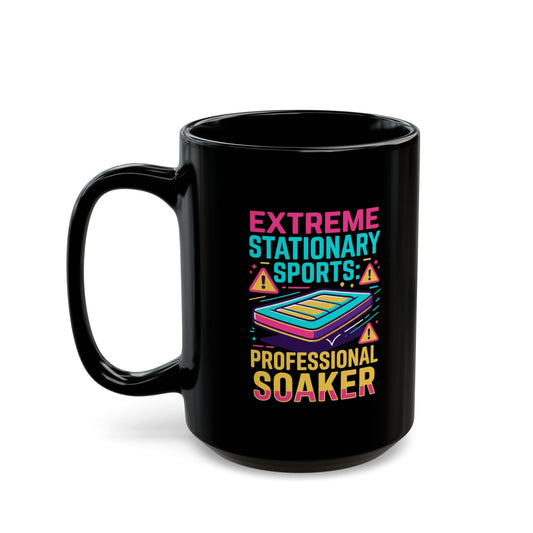 "Professional Soaker" Black Ceramic Mug