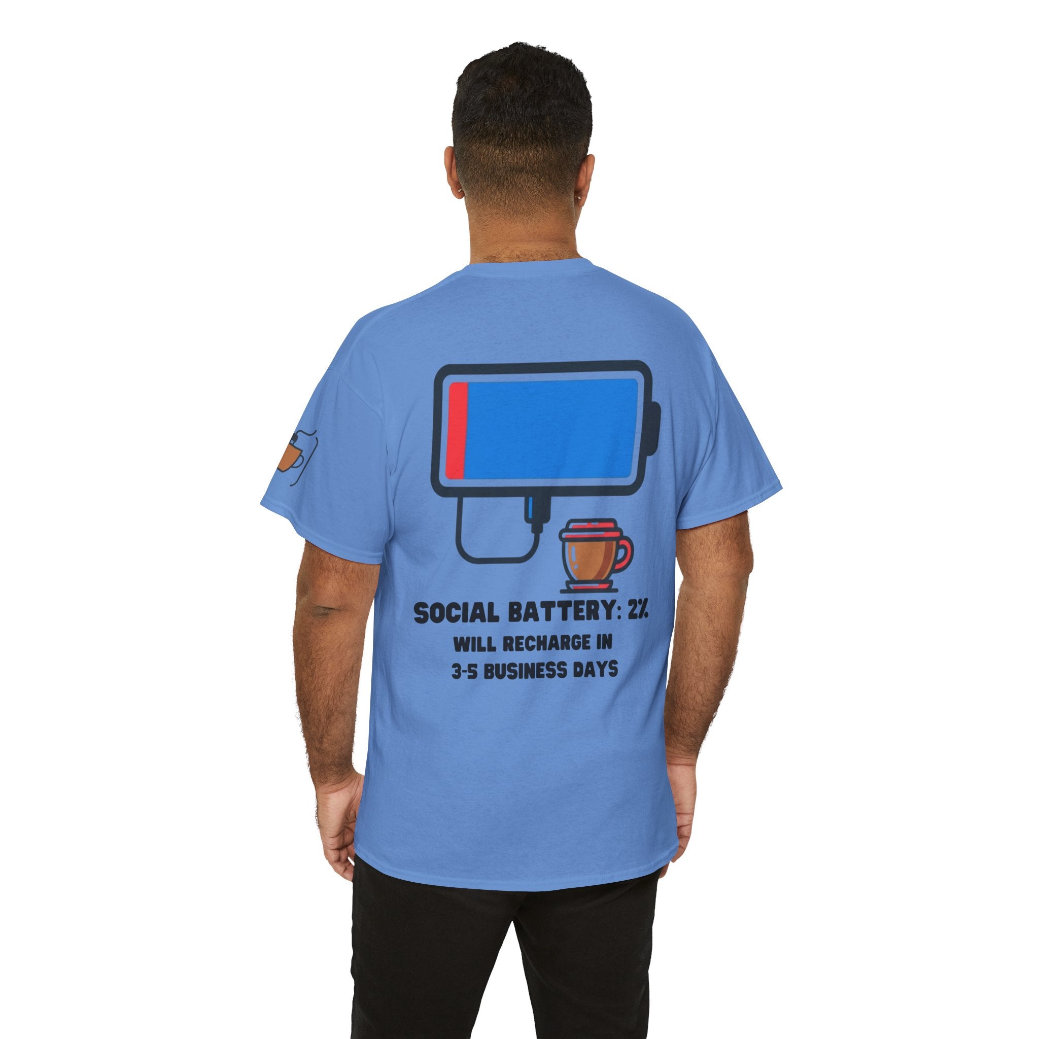 "Social Battery" Premium Graphic Tee