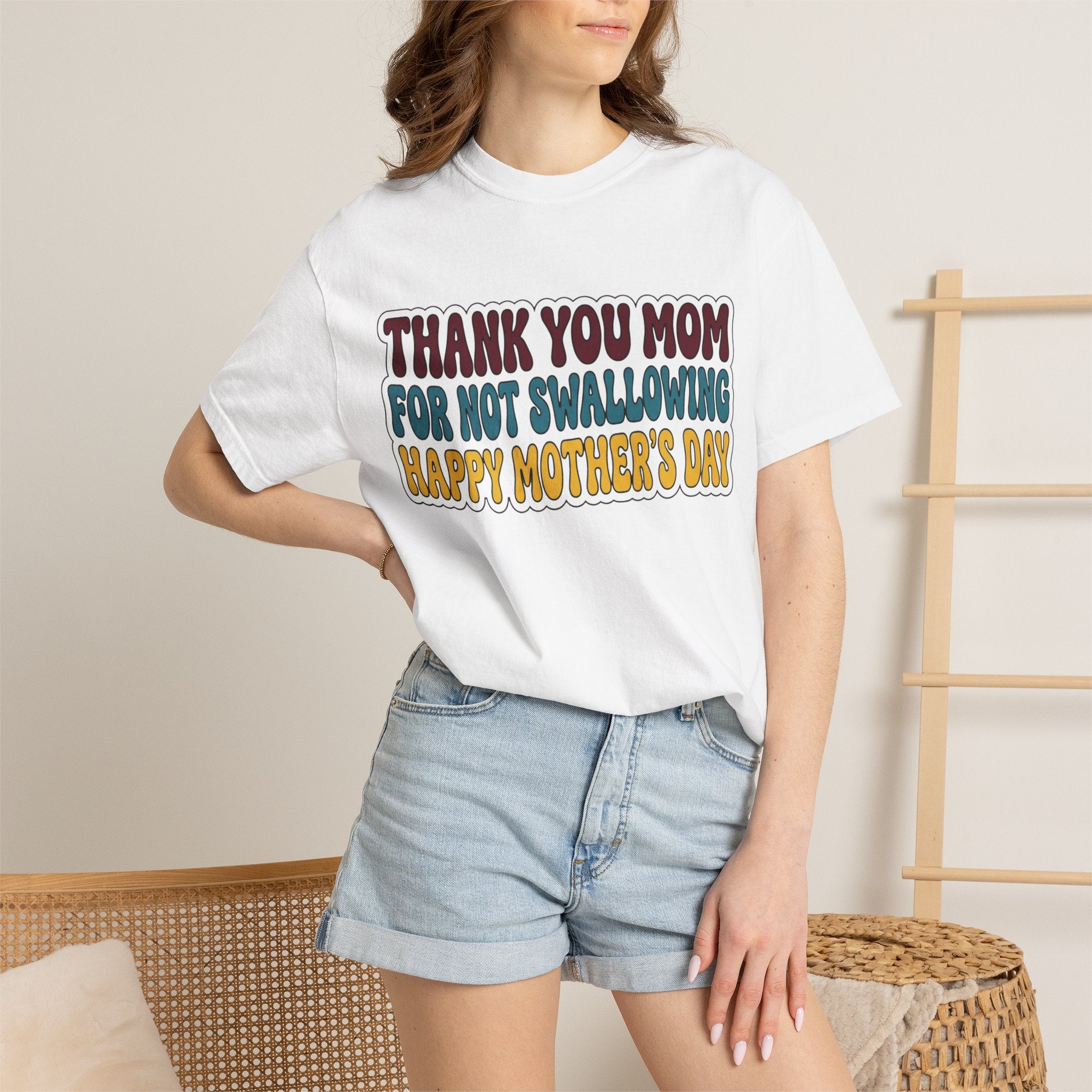 "Thank You For Not Swallowing" Unisex Garment-Dyed Tee