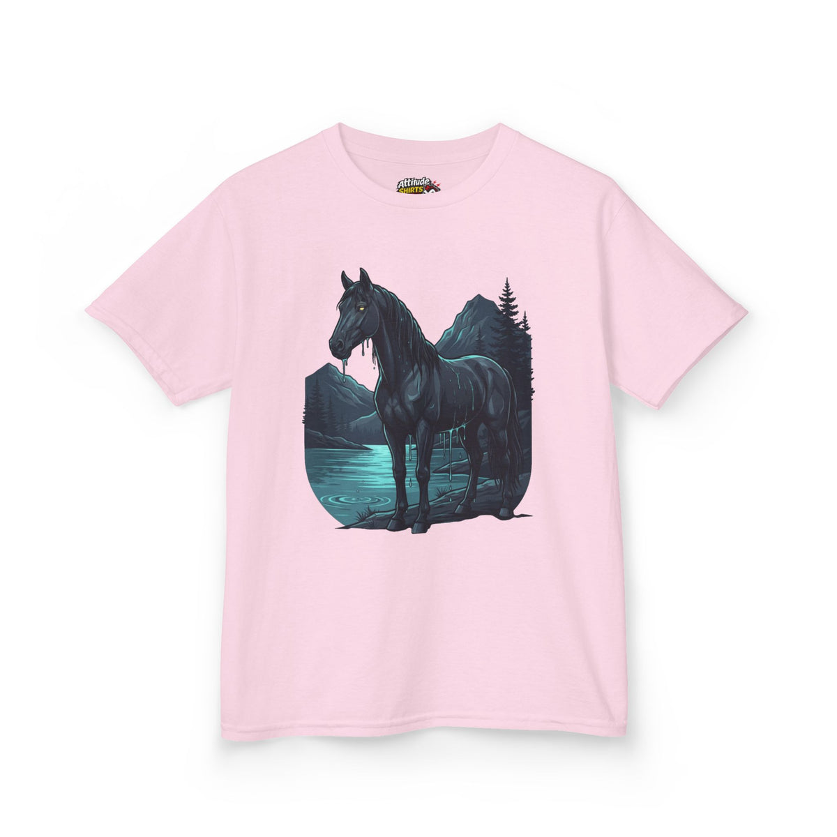 Color: Light Pink | Kelpie (Scottish Folklore) Kids Tee