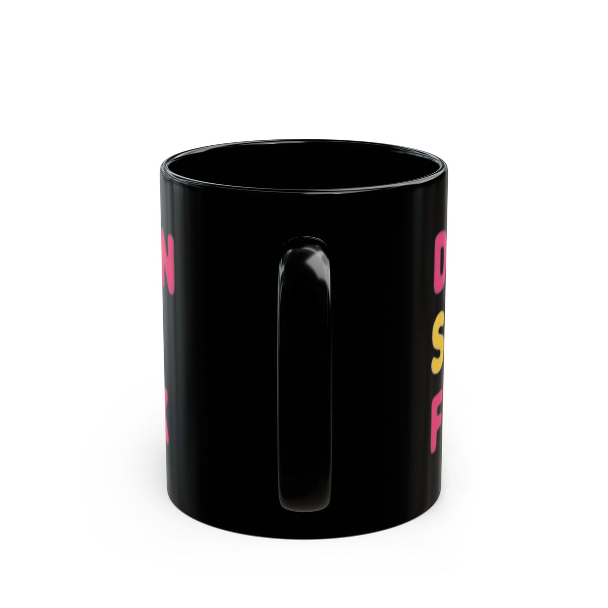 "Do You Think I Give A" Black Ceramic Mug — Graphic