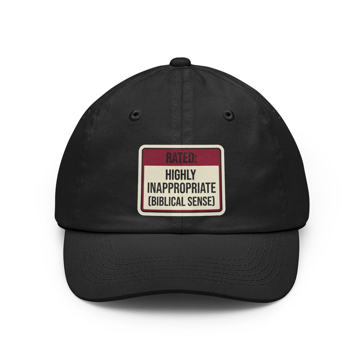 Color: Black | Good Book Series Highly Inappropriate Dad Hat