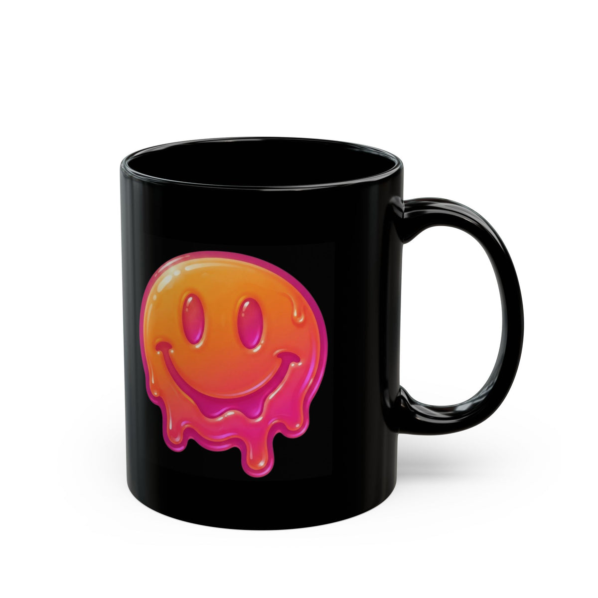 "Melting Hot" Black Ceramic Mug — Graphic