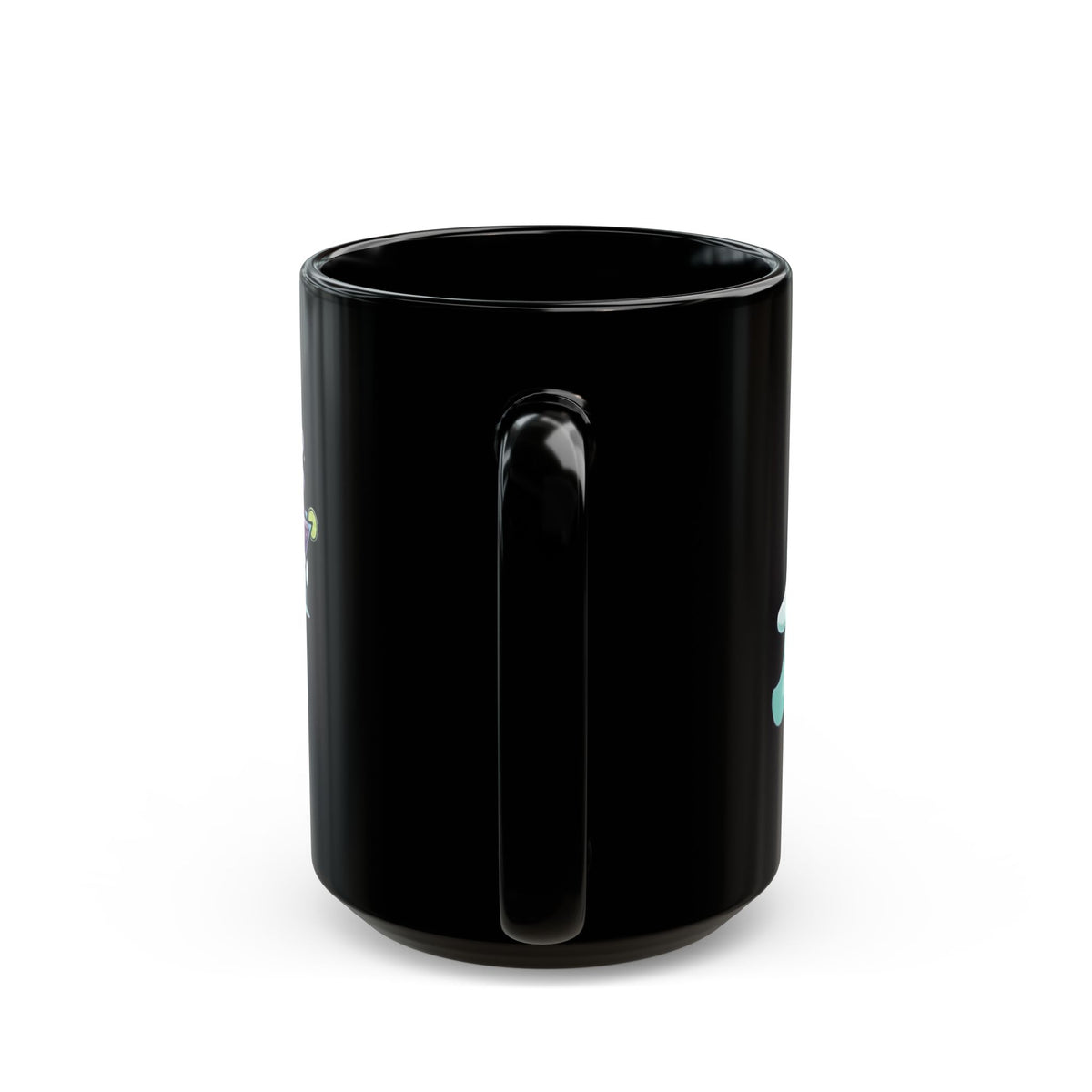"I'm Here For The Boos" Black Ceramic Mug — Graphic